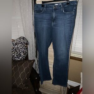 Lee Boot Cut Mid Rise Women's Blue Denim Jeans
